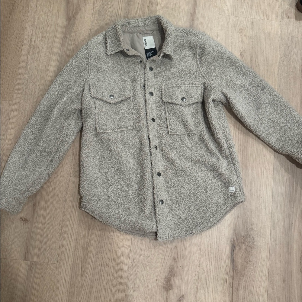 Vuori Sycamore Shirt Jacket - Natural - Size Small